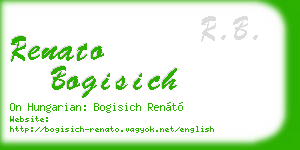 renato bogisich business card